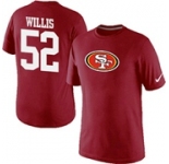 Nike San Francisco 49ers Patrick Willis Name & Number T-Shirt Red