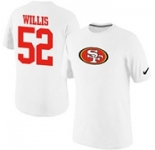 Nike San Francisco 49ers Patrick Willis Name & Number T-Shirt White