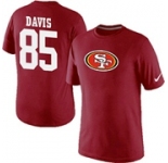 Nike San Francisco 49ers Vernon Davis Name & Number T-Shirt Red