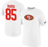 Nike San Francisco 49ers Vernon Davis Name & Number T-Shirt White