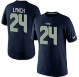 Nike Seattle Seahawks 24 Marshawn Lynch Pride Name & Number T-Shirt