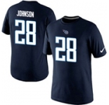 Nike Tennessee Titans Chris Johnson Pride Name & Number T-Shirt D.BLue