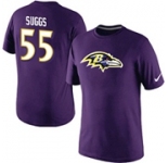 Terrell Suggs Baltimore Ravens Nike Player Name & Number T-Shirt Purple
