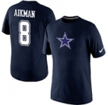 Troy Aikman Dallas Cowboys Nike Player Name & Number T-Shirt Blue
