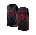 Women Nike Portland Trail Blazers #23 C.J. Wilcox Swingman Black NBA Jersey - City Edition