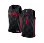 Women Nike Portland Trail Blazers #7 Brandon Roy Swingman Black NBA Jersey - City Edition