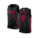Women Nike Portland Trail Blazers #8 Al-Farouq Aminu Swingman Black NBA Jersey - City Edition