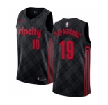 Women's Nike Portland Trail Blazers #19 Georgios Papagiannis Swingman Black NBA Jersey - City Edition