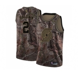 Women's Nike Portland Trail Blazers #2 Wade Baldwin Swingman Camo Realtree Collection NBA Jersey