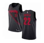 Women's Nike Portland Trail Blazers #22 Clyde Drexler Swingman Black NBA Jersey - 2018-19 City Edition