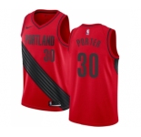 Women's Nike Portland Trail Blazers #30 Terry Porter Swingman Red Alternate NBA Jersey Statement Edition