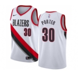 Women's Nike Portland Trail Blazers #30 Terry Porter Swingman White Home NBA Jersey - Association Edition