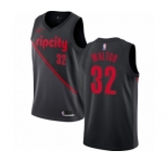 Women's Nike Portland Trail Blazers #32 Bill Walton Swingman Black NBA Jersey - 2018-19 City Edition