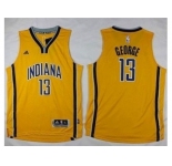 Youth Indiana Pacers #13 Paul George Yellow Stitched NBA Jersey