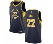 Youth Nike Indiana Pacers #22 T. J. Leaf Swingman Navy Blue Road NBA Jersey - Icon Edition