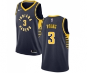 Youth Nike Indiana Pacers #3 Joe Young Swingman Navy Blue Road NBA Jersey - Icon Edition