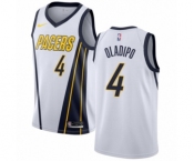 Youth Nike Indiana Pacers #4 Victor Oladipo White Swingman Jersey - Earned Edition