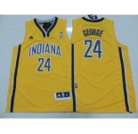 youth nba indiana pacers #24 george yellow[revolution 30 swingman]