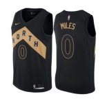 Youth Nike Toronto Raptors #0 C.J. Miles Swingman Black NBA Jersey - City Edition