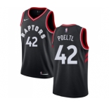Youth Nike Toronto Raptors #42 Jakob Poeltl Swingman Black Alternate NBA Jersey Statement Edition