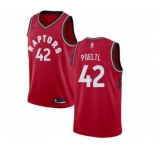 Youth Nike Toronto Raptors #42 Jakob Poeltl Swingman Red Road NBA Jersey - Icon Edition