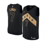 Youth Nike Toronto Raptors #7 Kyle Lowry Swingman Black NBA Jersey - City Edition