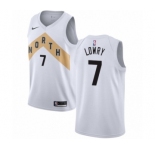 Youth Nike Toronto Raptors #7 Kyle Lowry Swingman White NBA Jersey - City Edition