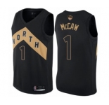 Youth Toronto Raptors #1 Patrick McCaw Swingman Black 2019 Basketball Finals Bound Jersey - City Edition