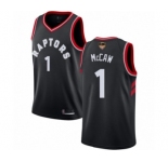 Youth Toronto Raptors #1 Patrick McCaw Swingman Black 2019 Basketball Finals Bound Jersey Statement Edition