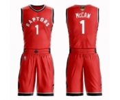 Youth Toronto Raptors #1 Patrick McCaw Swingman Red 2019 Basketball Finals Bound Suit Jersey - Icon Edition