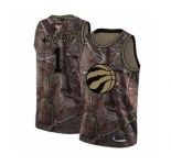Youth Toronto Raptors #1 Tracy Mcgrady Swingman Camo Realtree Collection 2019 Basketball Finals Bound Jersey