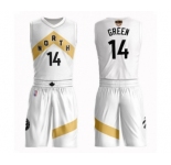 Youth Toronto Raptors #14 Danny Green Swingman White 2019 Basketball Finals Bound Suit Jersey - City Edition