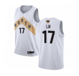 Youth Toronto Raptors #17 Jeremy Lin Swingman White 2019 Basketball Finals Bound Jersey - City Edition