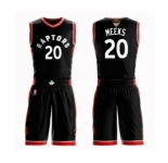 Youth Toronto Raptors #20 Jodie Meeks Swingman Black 2019 Basketball Finals Bound Suit Jersey Statement Edition