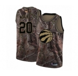 Youth Toronto Raptors #20 Jodie Meeks Swingman Camo Realtree Collection 2019 Basketball Finals Bound Jersey