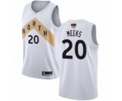 Youth Toronto Raptors #20 Jodie Meeks Swingman White 2019 Basketball Finals Bound Jersey - City Edition