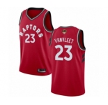 Youth Toronto Raptors #23 Fred VanVleet Swingman Red 2019 Basketball Finals Bound Jersey - Icon Edition
