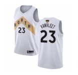 Youth Toronto Raptors #23 Fred VanVleet Swingman White 2019 Basketball Finals Bound Jersey - City Edition