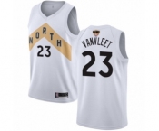 Youth Toronto Raptors #23 Fred VanVleet Swingman White 2019 Basketball Finals Bound Jersey - City Edition