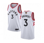 Youth Toronto Raptors #3 OG Anunoby Swingman White 2019 Basketball Finals Bound Jersey - Association Edition
