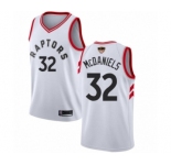 Youth Toronto Raptors #32 KJ McDaniels Swingman White 2019 Basketball Finals Bound Jersey - Association Edition