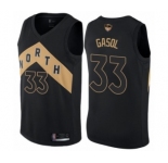 Youth Toronto Raptors #33 Marc Gasol Swingman Black 2019 Basketball Finals Bound Jersey - City Edition