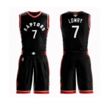 Youth Toronto Raptors #7 Kyle Lowry Swingman Black 2019 Basketball Finals Bound Suit Jersey Statement Edition
