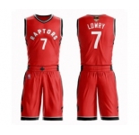 Youth Toronto Raptors #7 Kyle Lowry Swingman Red 2019 Basketball Finals Bound Suit Jersey - Icon Edition