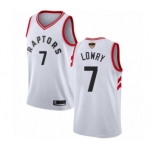 Youth Toronto Raptors #7 Kyle Lowry Swingman White 2019 Basketball Finals Bound Jersey - Association Edition