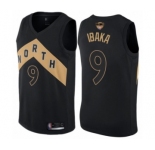Youth Toronto Raptors #9 Serge Ibaka Swingman Black 2019 Basketball Finals Bound Jersey - City Edition