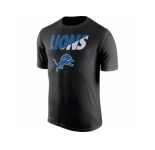 Men's Detroit Lions Nike Black Legend Staff Practice Performance T-Shirt
