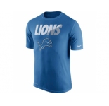 Men's Detroit Lions Nike Light Blue Legend Staff Practice Performance T-Shirt