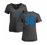 NFL Women's Nike Detroit Lions #98 Damon Harrison Ash One Color T-Shirt