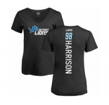 NFL Women's Nike Detroit Lions #98 Damon Harrison Black Backer T-Shirt